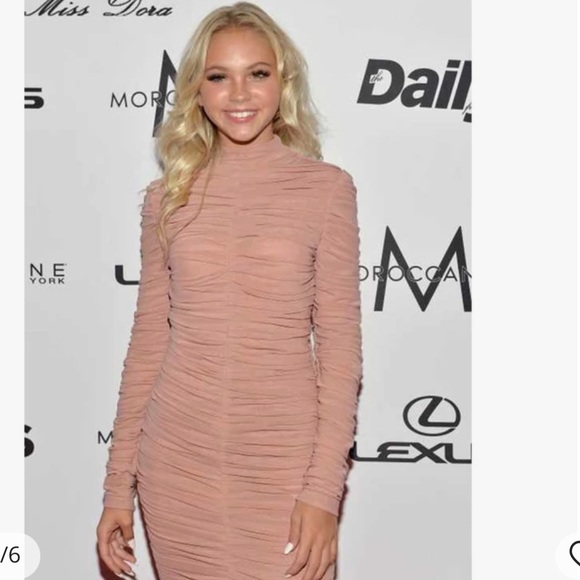 Nwt House of CB Soleil dress ruched size XS - Picture 7 of 11